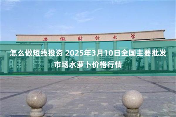 怎么做短线投资 2025年3月10日全国主要批发市场水萝卜价格行情